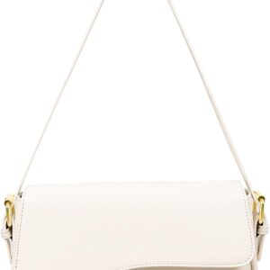 Women's Crescent Shoulder Bags Retro Y2k 90s Hobo Handbags Top Handle Faux Leather Underarm Bag Fashion Clutch Purses