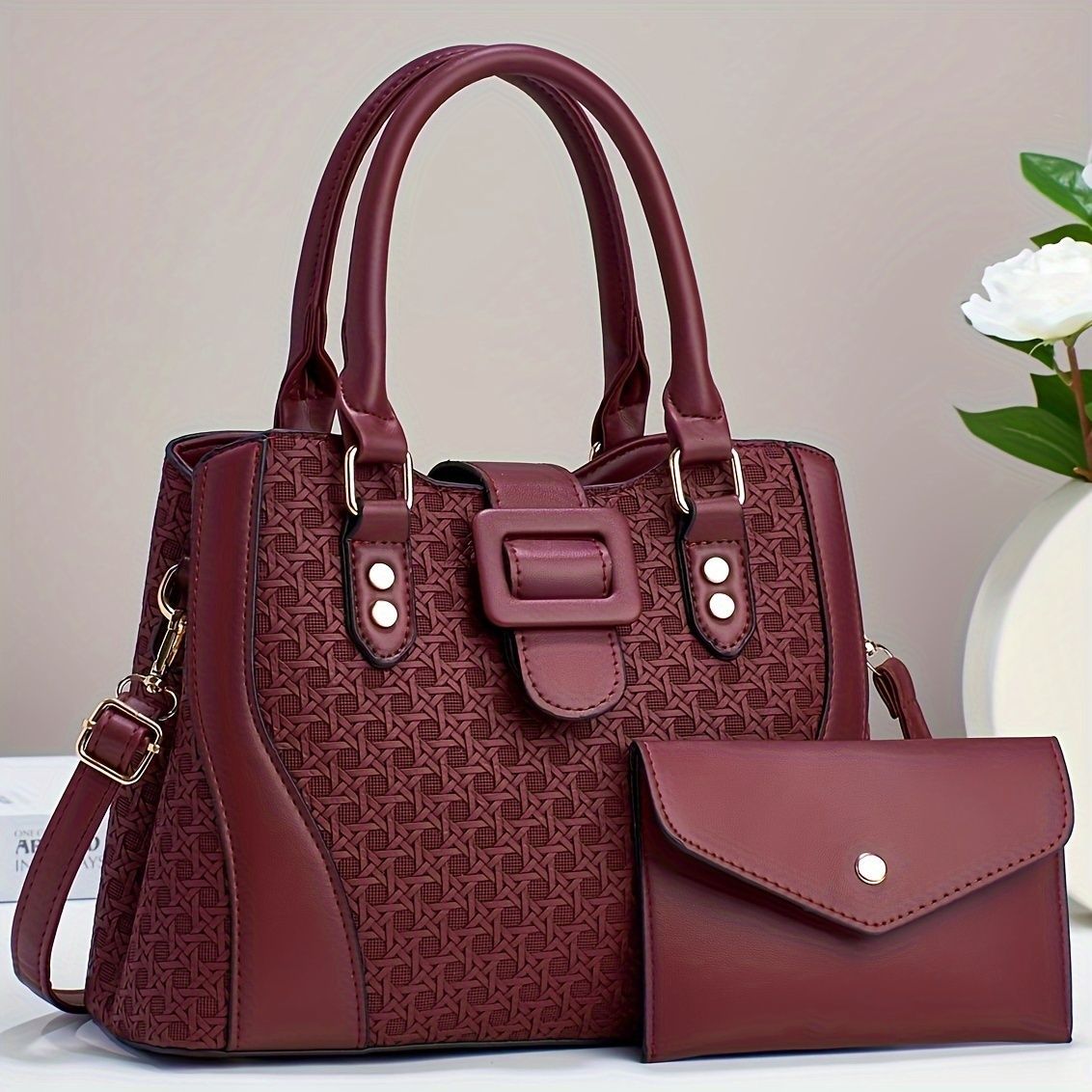 Ladies Handbag Small Purse Fashion Handbag Trendy Bag Australian Women Durable - Black - Size 30-13-23 - Image 3