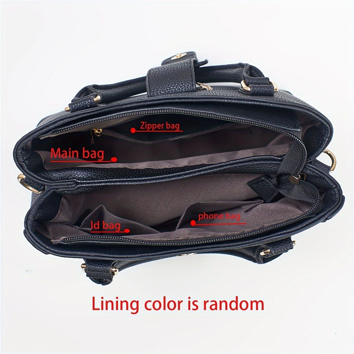 Ladies Handbag Small Purse Fashion Handbag Trendy Bag Australian Women Durable - Black - Size 30-13-23 - Image 11