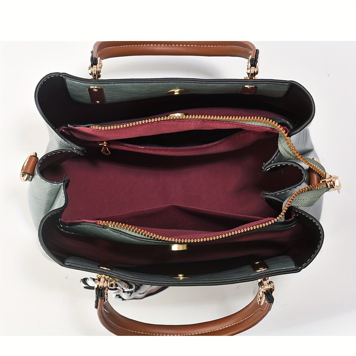Single-Shoulder Handbag Crossbody Bag New Handbag Stylish Bag Australia Fashion - Green - Size 26-11-19 - Image 6