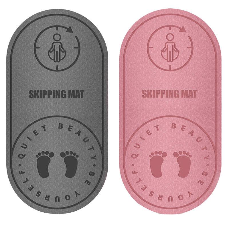 Jump Rope Mat Soundproof Shock Absorbing Mat for Indoor Fitness Yoga Floor Use - Pink - Image 2