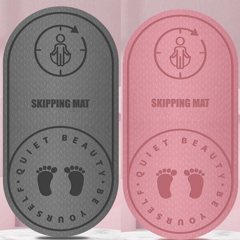Jump Rope Mat Soundproof Shock Absorbing Mat for Indoor Fitness Yoga Floor Use - Pink - Image 4