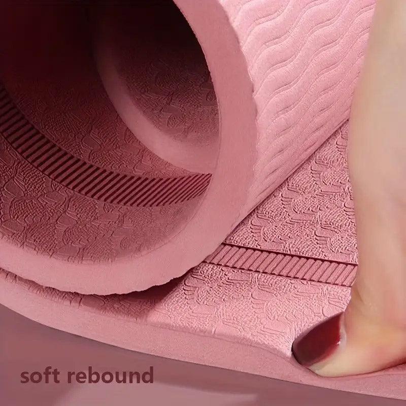 Jump Rope Mat Soundproof Shock Absorbing Mat for Indoor Fitness Yoga Floor Use - Pink - Image 5