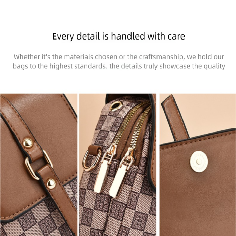 Beige and terracotta Women's Mini Crossbody Phone Bag Compact PU Leather with Multiple Pockets and Headphone Port for Daily Travel Stylish Hands-Free Storage for Local Fashion - Image 2