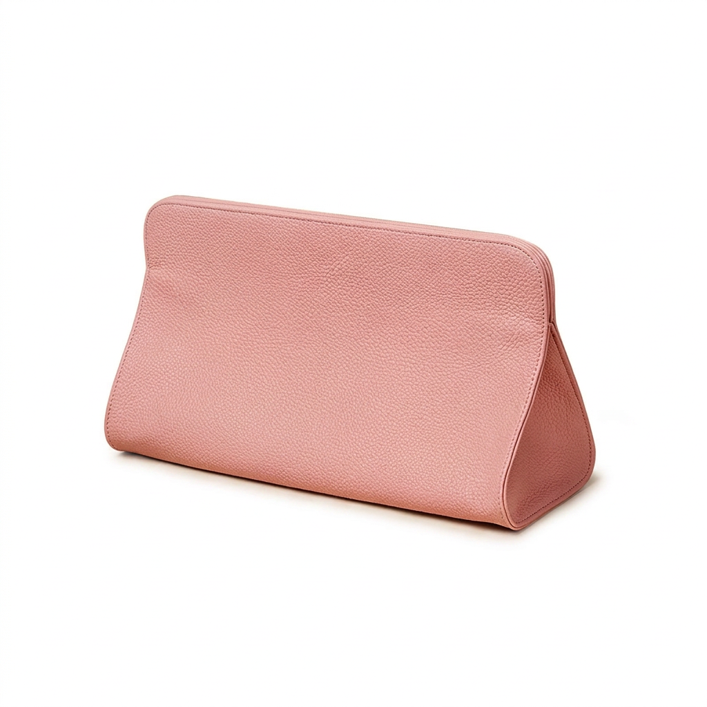 Pink Hair Dryer Storage Bag - Faux Leather Travel Organizer with Magnetic Closure, Waterproof Heat Resistant Pouch for Straighteners Curling Irons and Styling Tools - Image 3