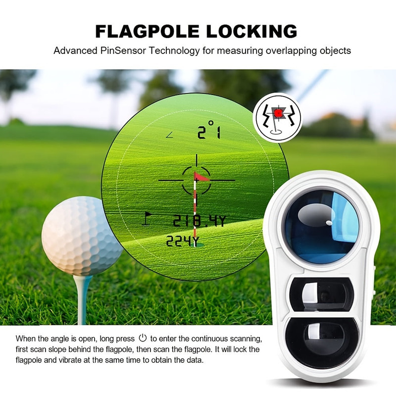 1000 Yards Golf Rangefinder With Slope & Pin Lock - Image 5