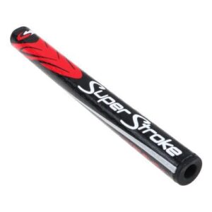 Golf Sport Super Putter Grip, Ultra Thin, Medium Thin, Thick, Black Red, 2 Pack