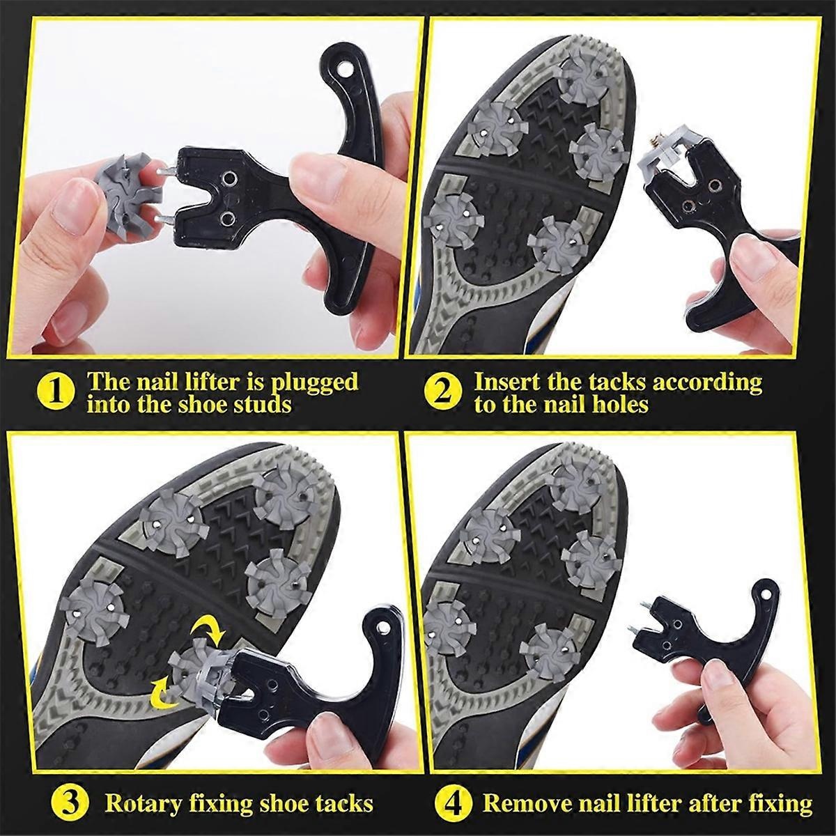 Golf Spikes Set Includes 30 Pcs Golf Studs Replacement Golf Studs Spanner Metal Thread Screw 6mm Dia Golf Spike too-xindaren - Image 5