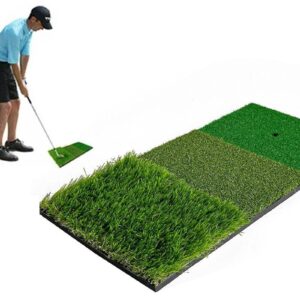 Golf Mat 3-in-1 Practice Mat Outdoor Indoor Training Mat For Golf