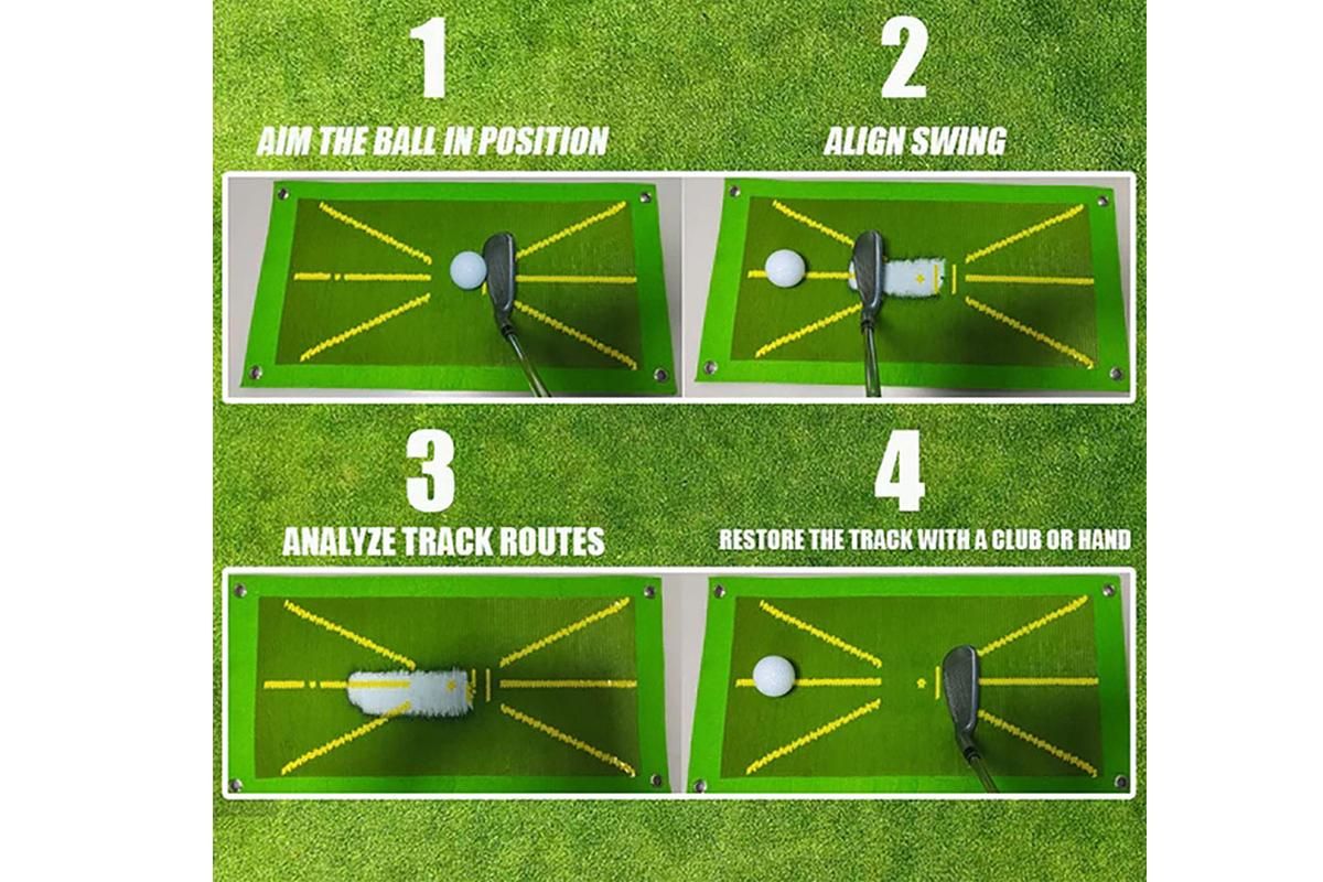 2Pcs Golf Training Mat For Swing Detection Golf Training Aid For Indoor Outdoor - Image 5